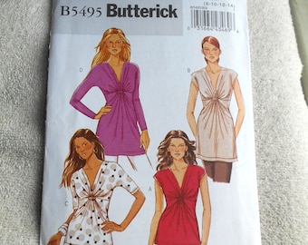 Butterick 5495 Misses' Top for Stretch Knit Fabric Sizes 8-14