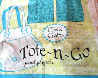 The Abbey Bag Tote-n-Go - Sewing Fabric Panel (#268)