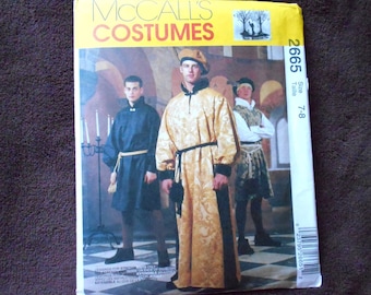 McCall's 2665 Boys' Medieval Costume Sizes 7-8