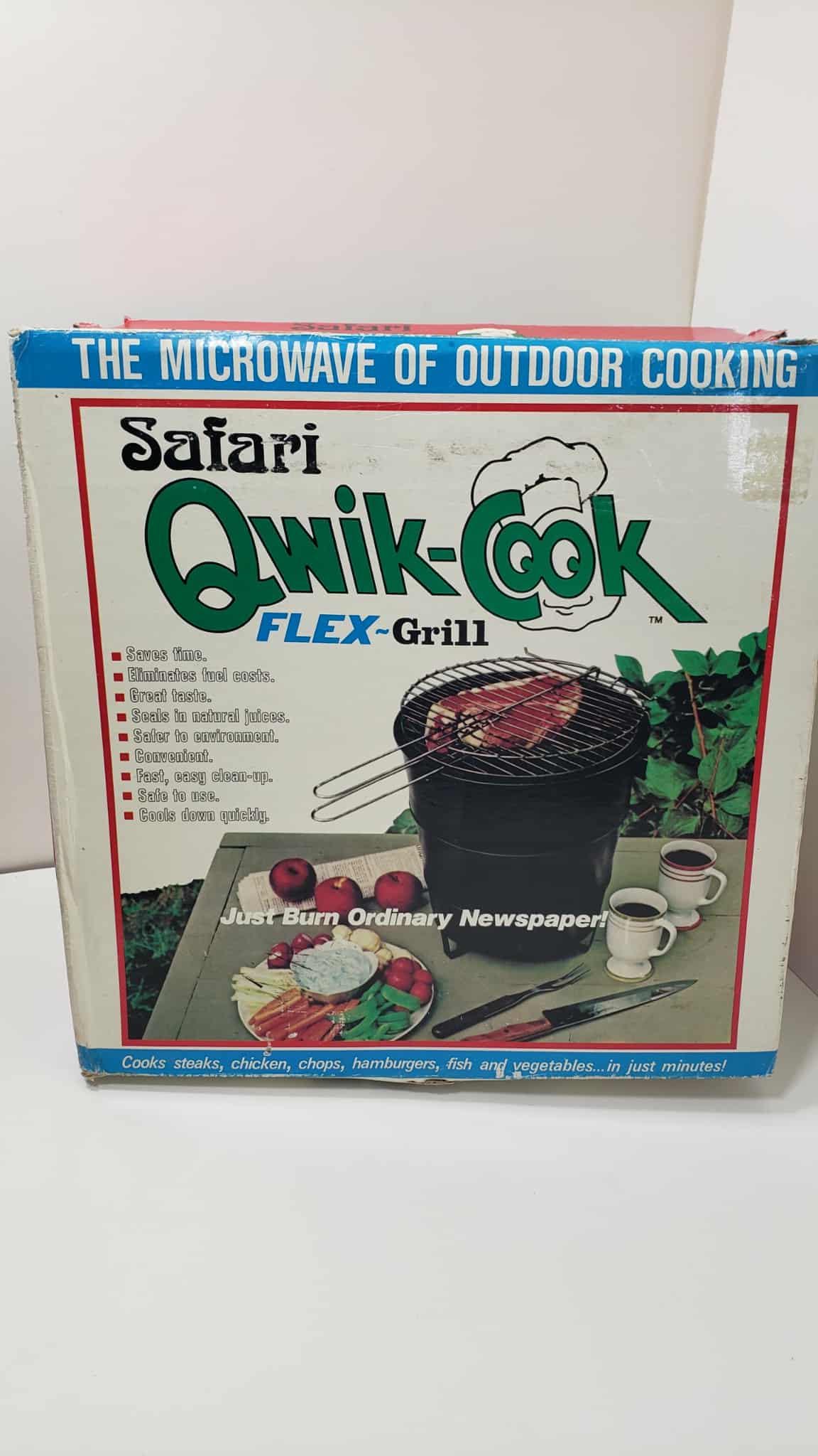 Safari Qwik-cook Flex-grill Alternative Fuel Newspaper Cooker for