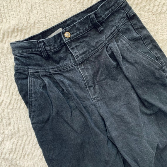 Vintage 90s Pleated Bill Blass Black Mom Jeans