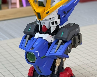 Wing Gundam Bust: Built & Repainted Mecha Statue, Paint Gunpla
