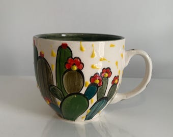 Handmade Pottery Mug - Ceramic Coffee Mug