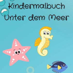 Coloring book for children - Under the Sea