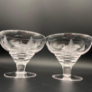 Zestaw 2 talerzy do deserów lodowych Stuart Crystal „Woodchester”