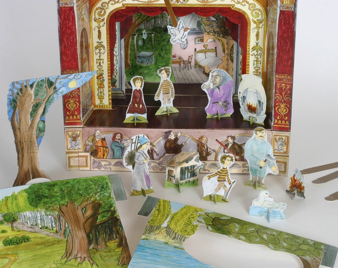 Hansel & Gretel Paper Theater - Papercraft Kit - Paper Toy - Etsy Canada