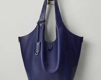 Bolsos de mano holgados de piel de cordero hechos a mano - Bolso de hombro - Bolsos hobo grandes - Bolsos de piel
