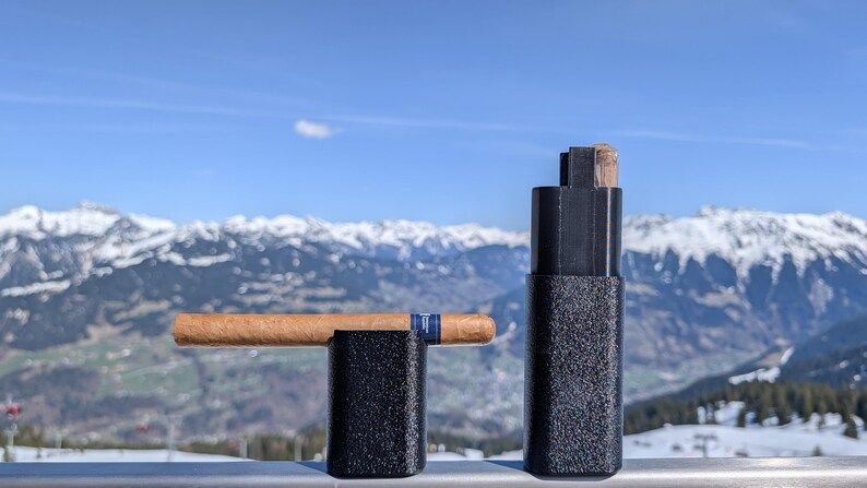 Zigarrenetui 2er mit Magnetverschluss – personalisierbar mit Gravur – Geschenk für Männer - classic zdjęcie 3