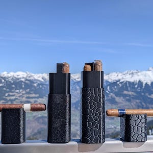 Zigarrenetui 2er mit Magnetverschluss – personalisierbar mit Gravur – Geschenk für Männer - classic zdjęcie 7