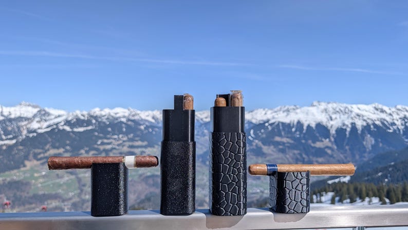 Zigarrenetui 2er mit Magnetverschluss – personalisierbar mit Gravur – Geschenk für Männer - classic zdjęcie 7