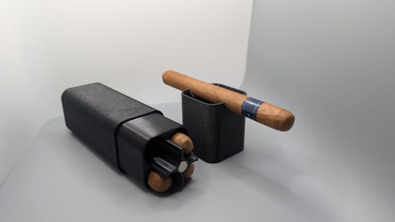 Zigarrenetui 4er mit Magnetverschluss – personalisierbar mit Gravur – Geschenk für Männer - classic