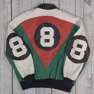 8-Ball Pool Genuine Leather Jacket
