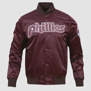 Philadelphia Phillies Satin Bomber Jacket – Classic MLB Style