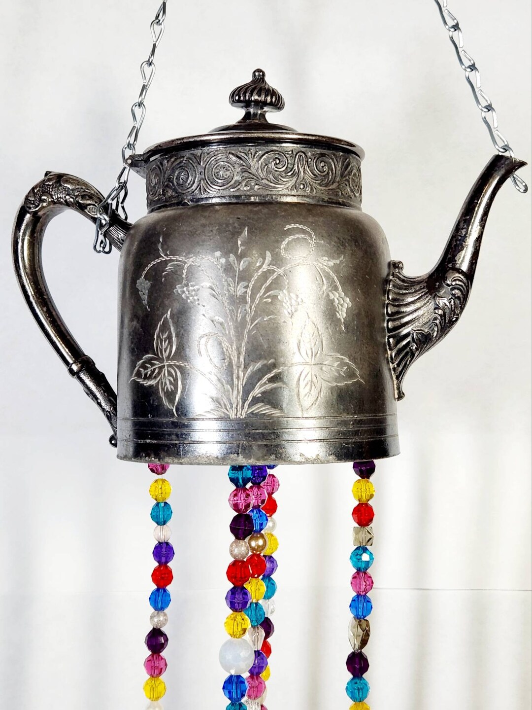 Teapot Wind Chime Etsy