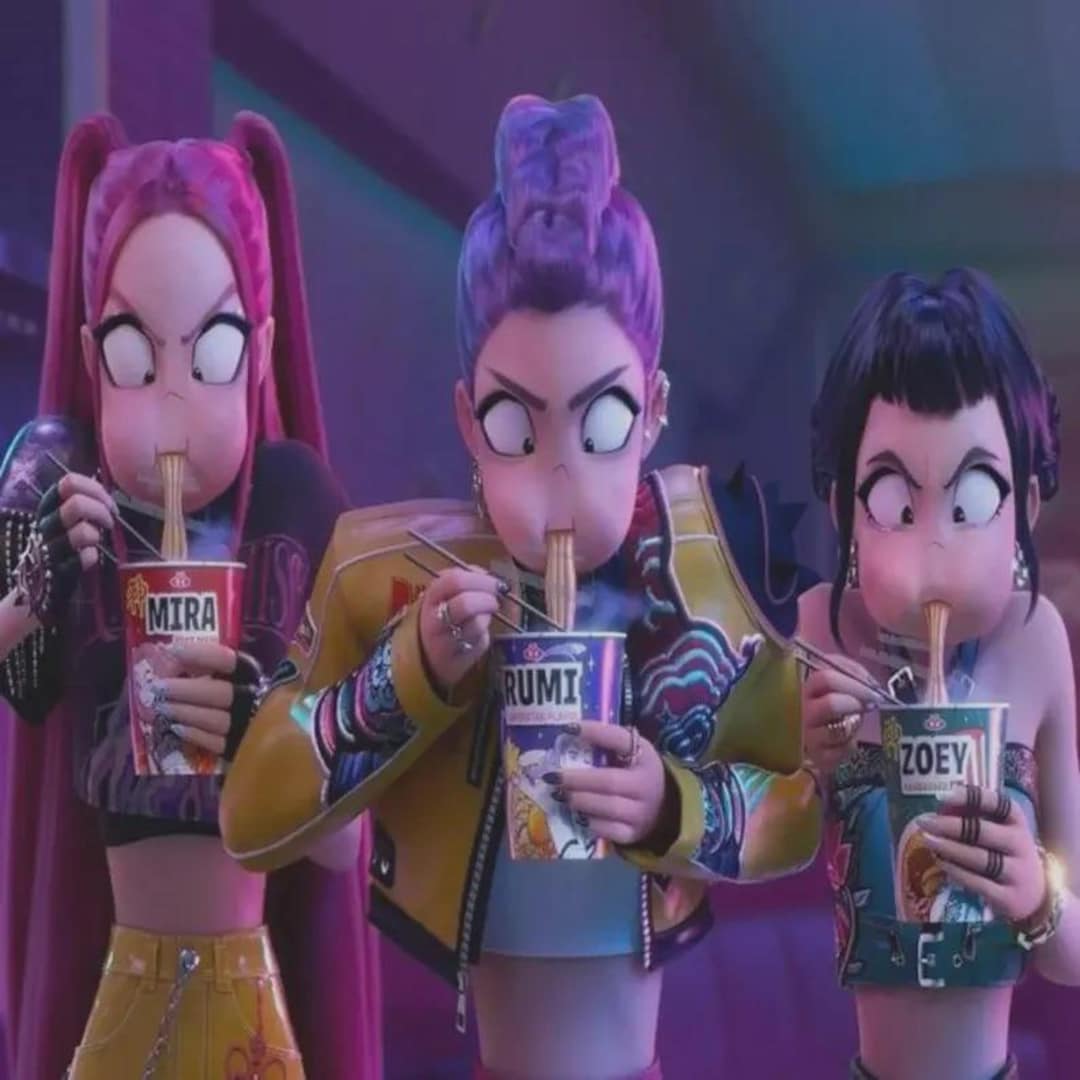 Kpop Demon Hunters, Cup Noodle Labels Ramyeon, Cosplay Party