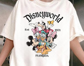 Retro Mickey Mouse and Friends Signatures Png File, Disneyland Characters Magical Digital Download, Disneyworld Mouse Head Png, Mikey & Co