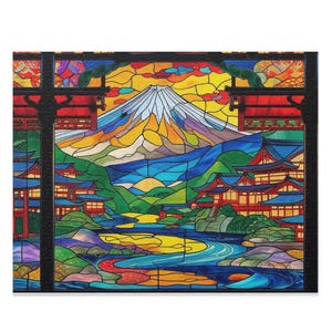 Vibrant Landscape Puzzle - 120, 252, 500-Piece, Colorful Jigsaw for Family Fun, Gift for Puzzle Lovers, Home Activities, Cozy Nights