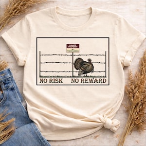 No Risk No Reward SVG | Turkey Hunting Cut File | Wild Turkey SVG, Outlaw Hunting SVG, Redneck Hat Patch File