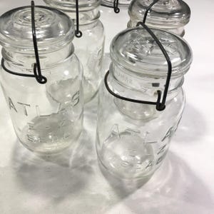 Vintage Mason Jar With Glass Lid, 1 Quart, Wedding, Garden Parties