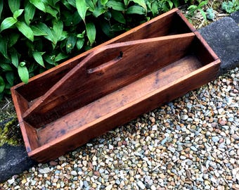Antique Wooden Engineers Toolbox / Tool Box / Collectors Cabinet C