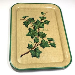 Vintage Metal Rectangular Serving Tray