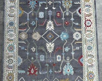 Dywany Oushak w kolorze beżowym, ręcznie tkany turecki dywan Oushak do salonu, sypialni, dywan w stylu boho, dywan wełniany 9x12, dywan 10x14