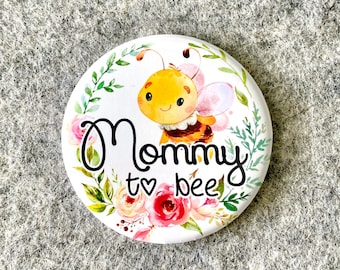 Mommy to be Baby shower custom Family name buttons Personalized Party Pins  Bumble Bee Honey baby Shower badges magnet favors & Party Decor