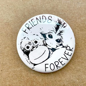 Punch baby Monkey Pin cute badges with saying Fun Pinback Button for Bookbag pin with kindness saying keychain for bag anti-bully pin
