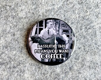 Funny coffee magnets | Coffee Lover Gifts | Barista pin | pinback button mirror magnet badge