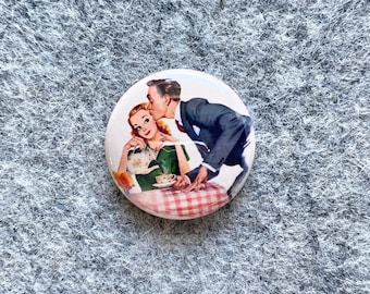 Fridge magnet for kitchen coffee magnet button gift for coffee lover pin with retro image pinback badge for bookbag strap pin for lanyard
