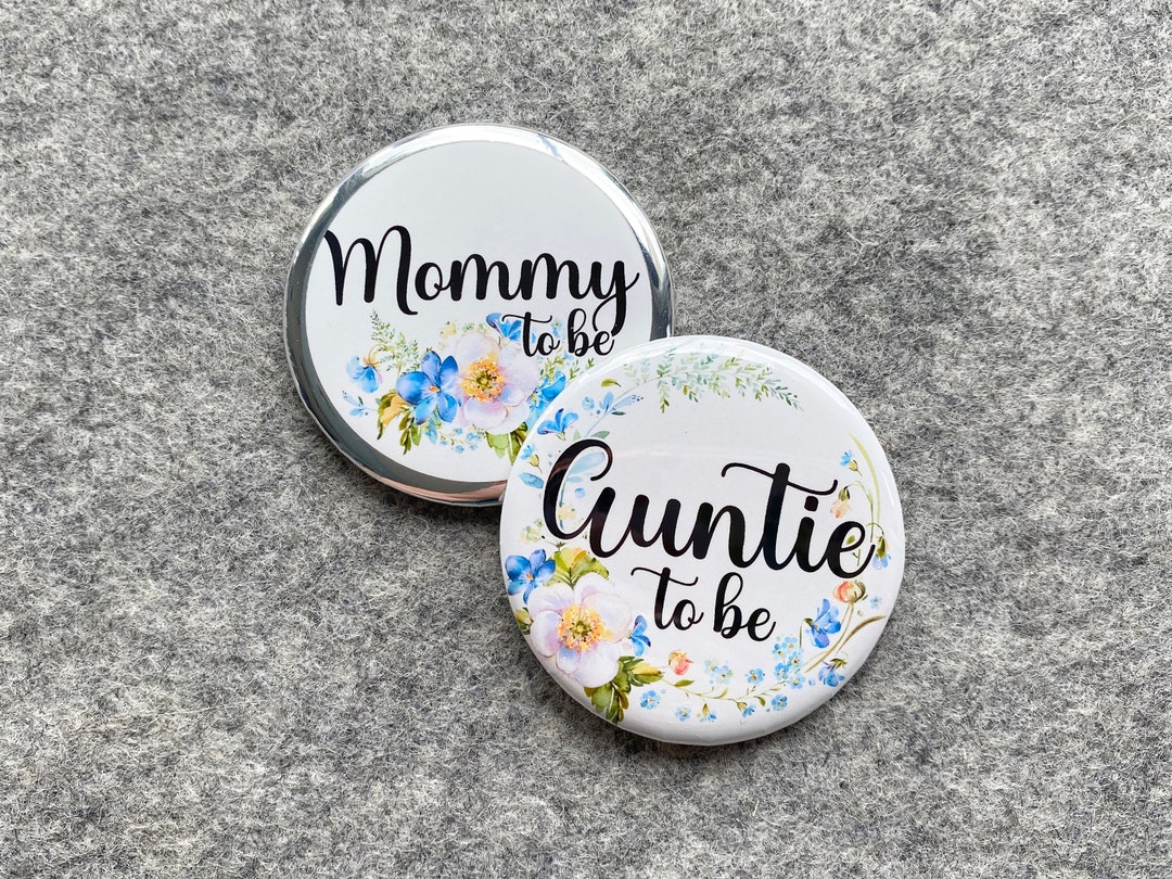 Personalized Baby Shower Pin Custom Family Name Badges Mommy to Be ...