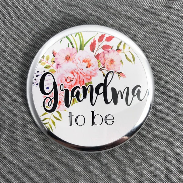 Mommy to be pinback Buttons | Bridal Party Name Badges| Pregnancy announcement  | personalized party pins | Custom Party Pins with Roses