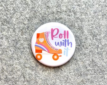 Retro style pinback buttons with saying Aesthetic Cute Eclectic pins for Bookbag straps Jean Jacket and lanyard flair with sayings funny pin