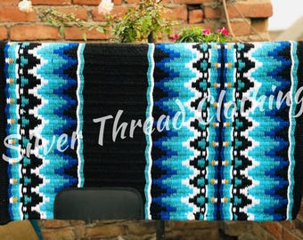 Western Show Pad Saddle Blanket Hand-Loomed New Zealand Wool