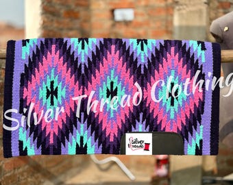 Western Ranch Pad yukka pad Hand-Loomed New Zealand Wool Saddle Blanket equestrian product
