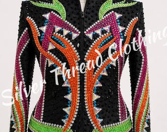 Western Croco showmanship jacket for women