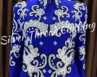 Western royal blue showmanship jacket for women