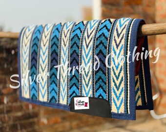 Western Ranch Pad yukka pad Coperta da sella in lana neozelandese tessuta a mano, prodotto equestre