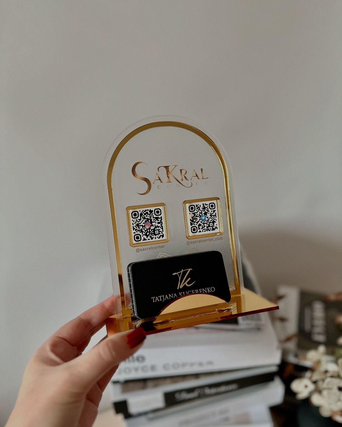 Acrylic Qr Code Scan Sign, Social Media Qr Acrylic Display, Payment Qr ...