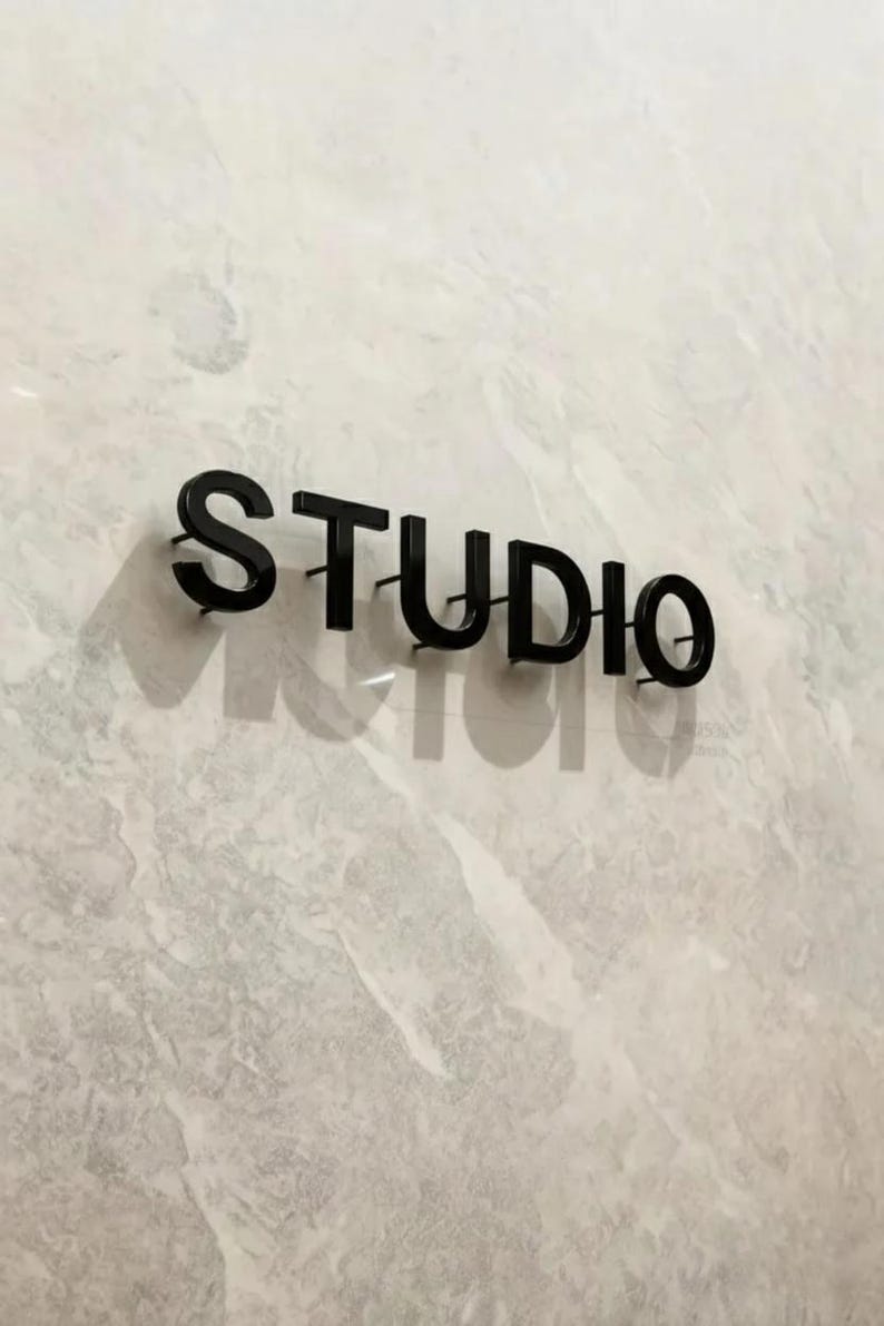 Sign Add Letters Floating Metal Sign, Laser Cut Letters, Business Sign, Flat Cut Sign ...
