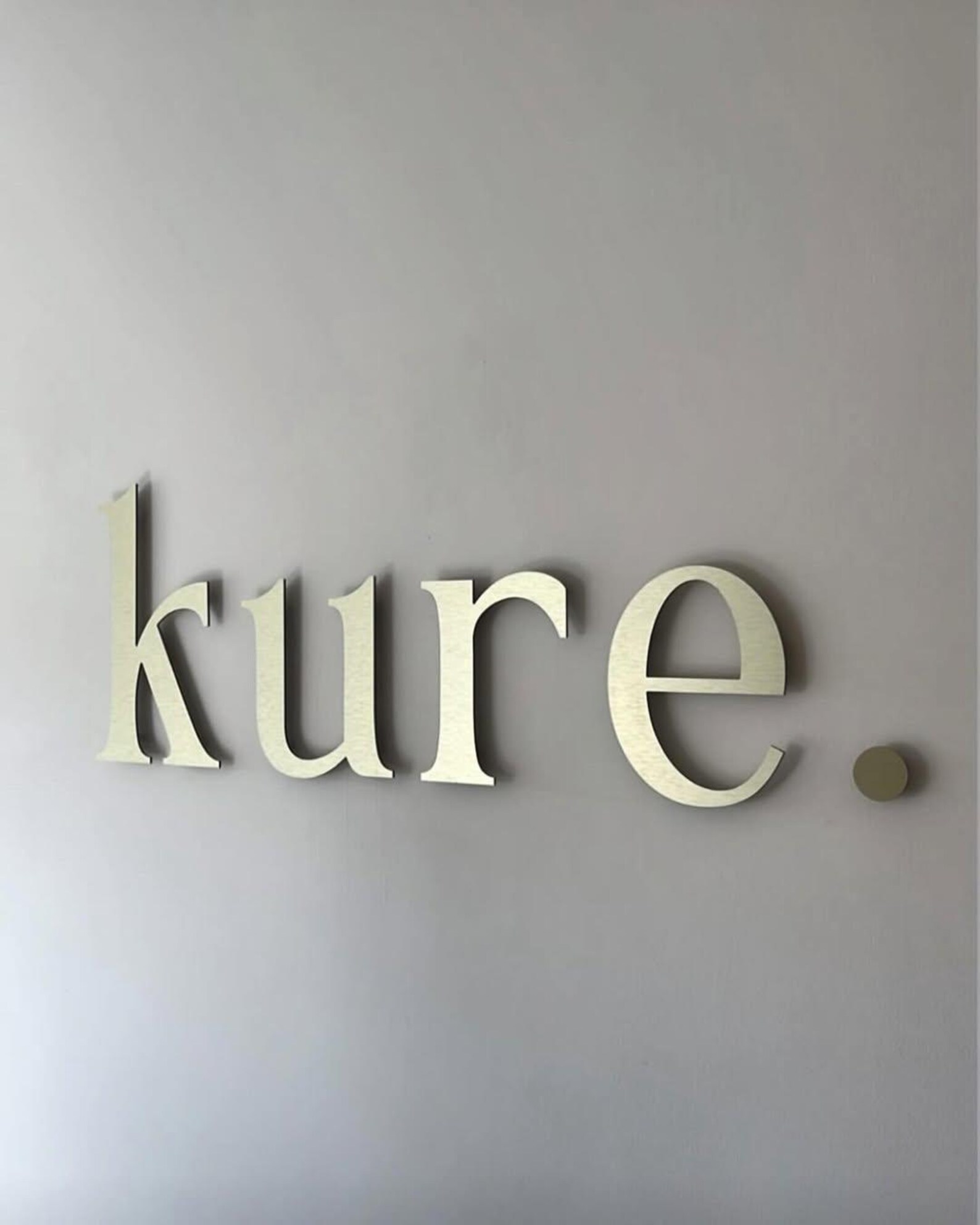 Floating Metal Sign, Laser Cut Letters, Business Sign, Flat Cut Sign ...