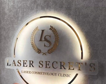 Neon Custom Logo, Acrylic Business sign, 3D LED Logo, Custom Salon Signage, Neon Signs For Office Decor, Beauty Bar Logo Signage