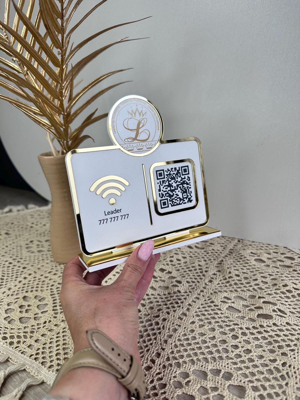Acrylic Qr Code Scan Sign, Social Media Qr Acrylic Display, Payment Qr ...
