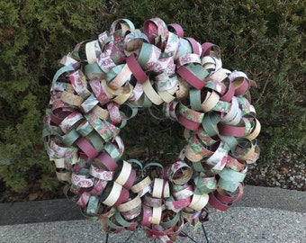 Christmas Curly Paper Wreath