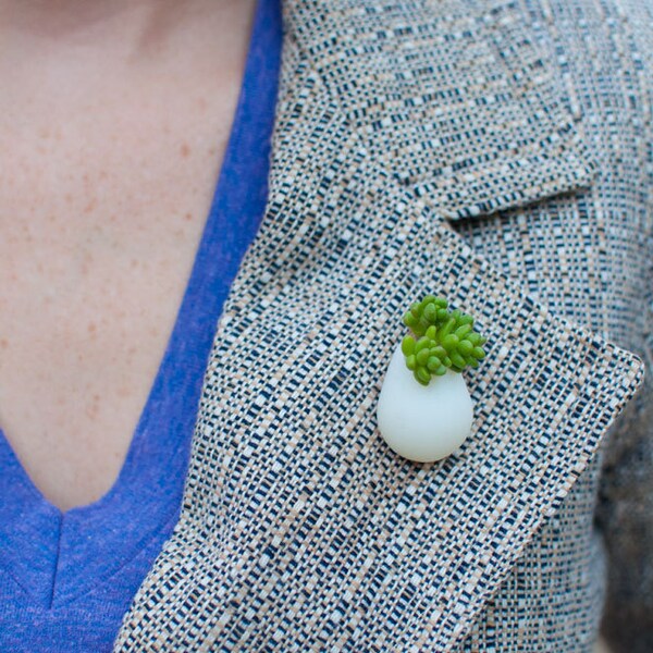 Wearable Planter No. 6, Lapel Pin