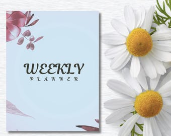Weekly Planner | Printable Weekly Schedule | Digital Planner for Productivity | Weekly Planner PDF