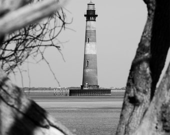 Lighthouse Through the Trees Fine Art Print