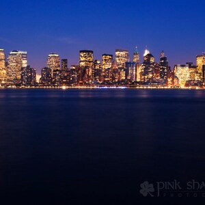 New York City Skyline at Night Fine Art Print image 1