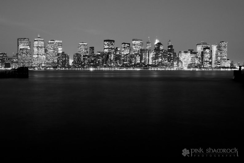 New York City Skyline at Night Fine Art Print image 2