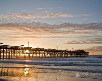 Myrtle Beach Pier Sunrise Fine Art Print